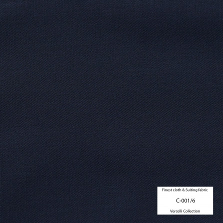 C001/6 Vercelli VIII - 95% Wool - Xanh đen